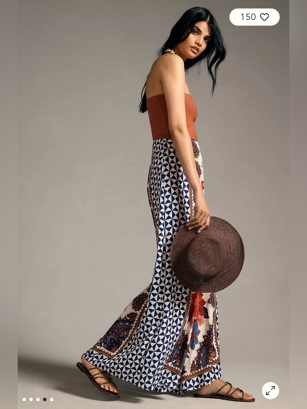 Farm Rio x Anthropologie Printed Wide-Leg Pants | Size XS - Picture 4 of 10